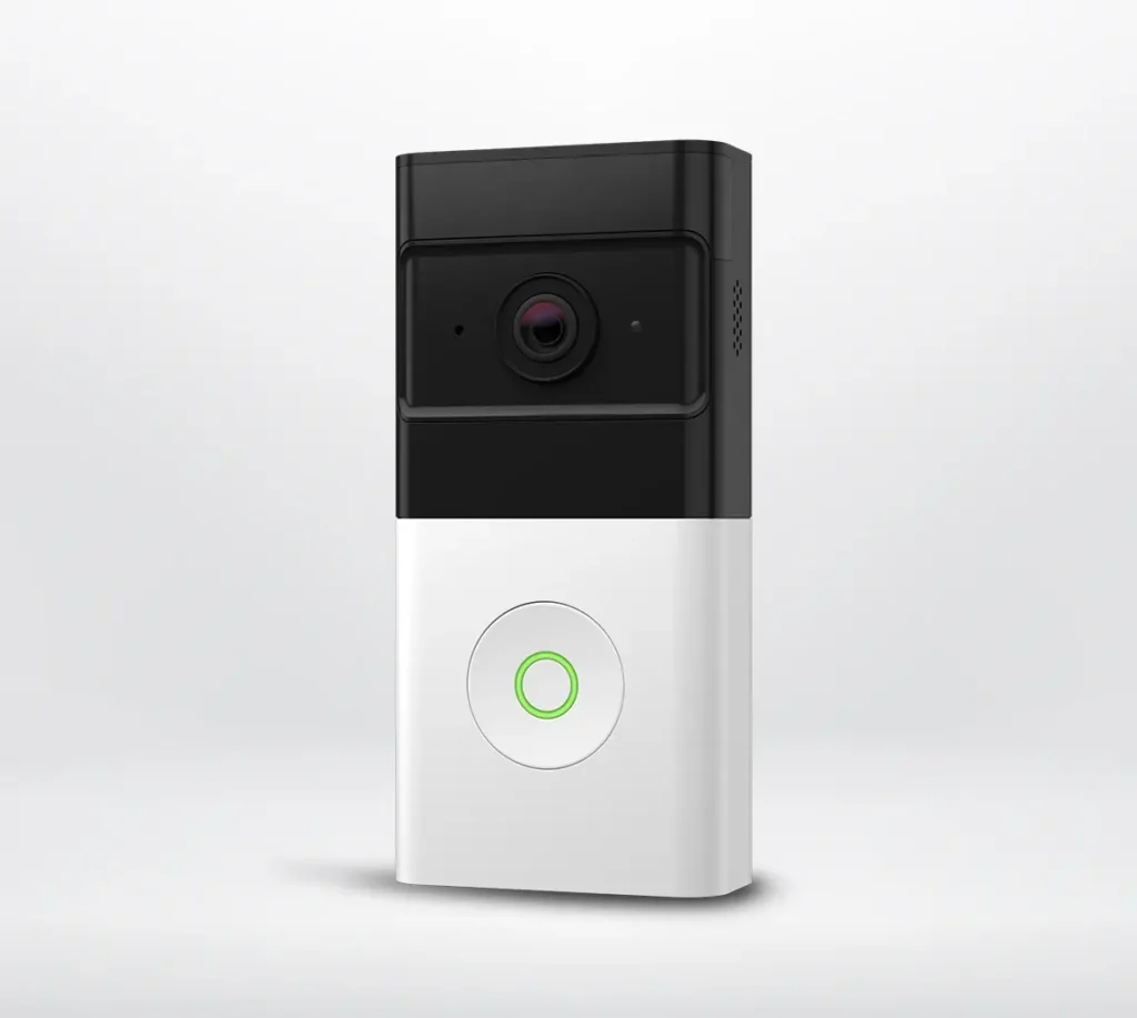 Wireless video doorbell with wide-angle night vision