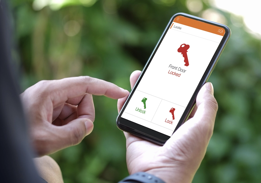 Secure your home remotely if someone forgets