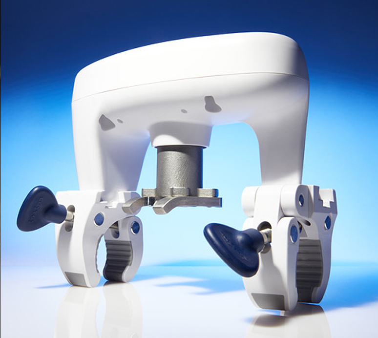 Smart water shutoff valve actuator with clamp mounts designed to turn a main shutoff valve on or off remotely.