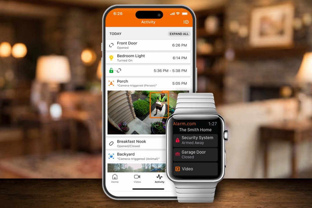 home security app monitoring in Oakville with live camera access and instant mobile alerts