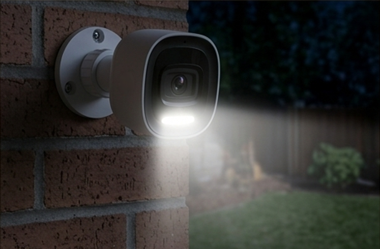 Built-in white spotlight
