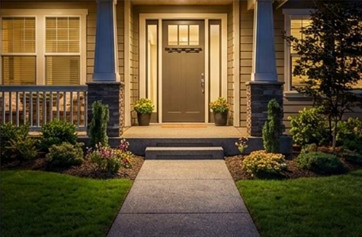 Better visibility around doors, gates, paths, and garages