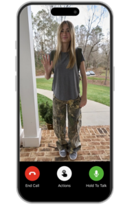 Video doorbell showing a child arriving home safely at an Oshawa house